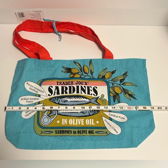 Trader Joe's Bag Trader Joes Reusable
Heavy Cotton bag Sardine Shopping Bag
NWT - Picture 6 of 6